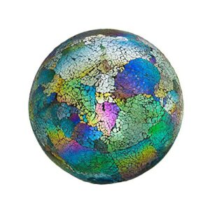 gazing ball mosaic gazing ball colorful globe for yard garden home outdoor patio decor,10 inch
