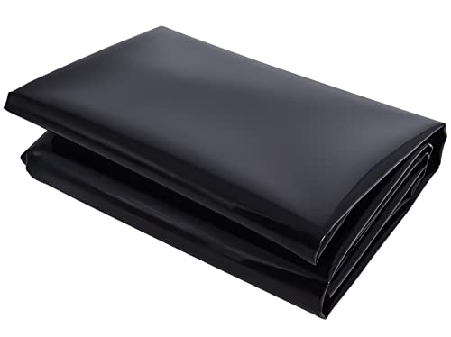 4FT X 7FT Small Pond Liner 20-Mil Durable HDEP Plastic Black Pond Skins for Koi Fish Ponds, Waterfall, Stream, Outdoor Fountains, and Water Gardens of Many Shapes