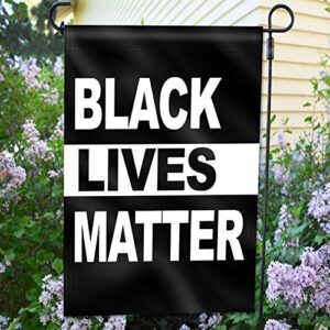 ANLEY Double Sided Premium Garden Flag, Black Lives Matter Decorative Garden Flags - Weather Resistant & Double Stitched - 18 x 12.5 Inch