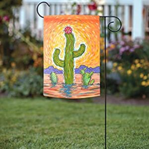 Toland Home Garden 1112540 Groovy Cactus Summer Flag 12x18 Inch Double Sided for Outdoor Desert House Yard Decoration