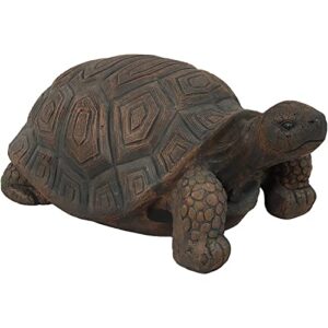 sunnydaze tanya the tortoise large garden statue – 20-inch long – indoor/outdoor decoration for yard, patio, pond, or lawn