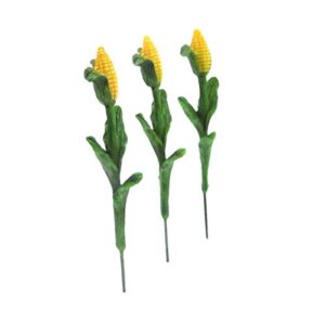 TG,LLC Treasure Gurus 3pc Miniature Corn Stalks Fairy Garden Farm Ornament Set Mini Plant Dollhouse Decor Accessory