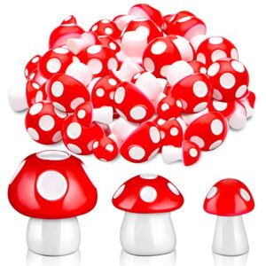 100 pieces tiny mushrooms miniature figurines for fairy garden mini mushrooms ornaments mushroom model garden miniature statue landscape diy craft for home party decoration supplies