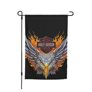 jjdown motorcycle garden flag 12×18 inch outdoor camping flag decorations party supplies, welcome flags for home outdoor indoor decor