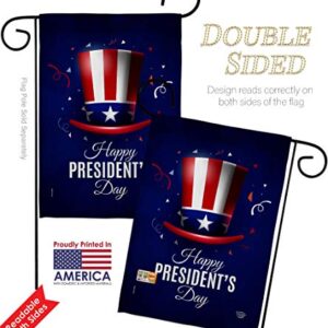 Ornament Collection Happy President's Day Garden Flag Star and Stripes Patriotism Independence Memorial United State American House Decoration Banner Small Yard Gift Double-Sided, Made in USA