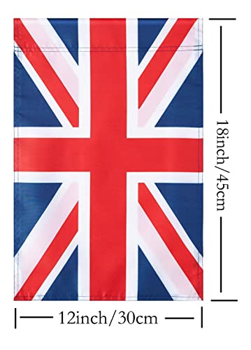 UK Flag ,United Kingdom British Garden Flags,Queen's Celebration Flag,Nationality UK Garden Flags,International World Country Nation Garden Flags, Celebration Parade Flags,Anniversary Celebration,Indoor and Outdoor Flag, Double-Sided.