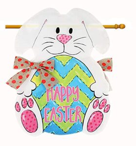 spring super easter bunny eggs garden flag welcome home banner double sided home decor yard garden outdoor holiday decorating 28″ x 40″