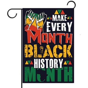 black history month garden flag 12.5×18” black history month decor african american juneteenth celebration decoration and supplies for home