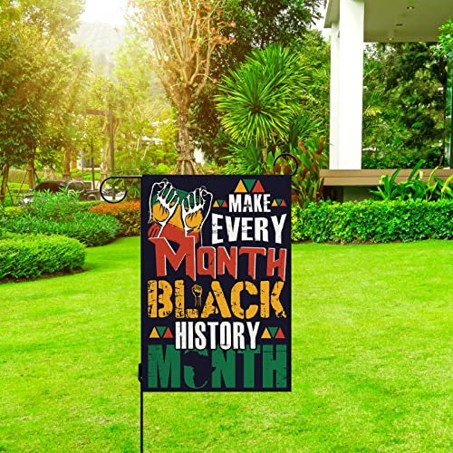 Black History Month Garden Flag 12.5x18'' Black History Month Decor African American Juneteenth Celebration Decoration and Supplies for Home