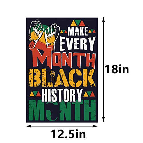 Black History Month Garden Flag 12.5x18'' Black History Month Decor African American Juneteenth Celebration Decoration and Supplies for Home