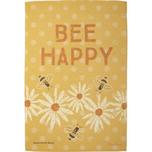 Primitives by Kathy 108591 Bee Happy Garden Flag, multi color 12" x 18"