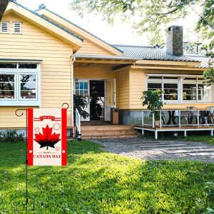 Happy Canada Day Garden Flag 1st of July Canadian National Day Holiday Vertical Double Sized Yard Outdoor Decoration