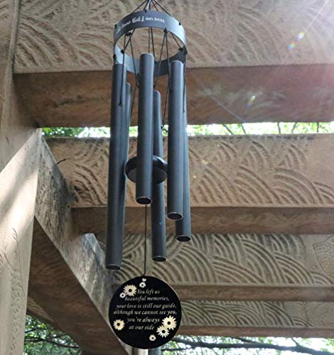 Bereavement Sympathy Gift for Loss of Love One Dad Mom Pet Dog Memorial Wind Chime with Popular Garden Deep Tone Windchimes Rememberance Déco Outside You Left us Beautiful