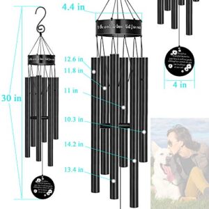 Bereavement Sympathy Gift for Loss of Love One Dad Mom Pet Dog Memorial Wind Chime with Popular Garden Deep Tone Windchimes Rememberance Déco Outside You Left us Beautiful