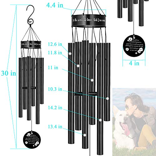 Bereavement Sympathy Gift for Loss of Love One Dad Mom Pet Dog Memorial Wind Chime with Popular Garden Deep Tone Windchimes Rememberance Déco Outside You Left us Beautiful