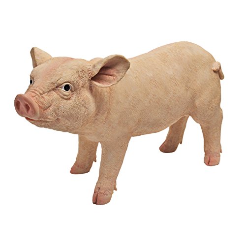 Design Toscano Piggy Garden Statue Porker, Multicolored 6.5"Wx15.5"Dx8.5"H