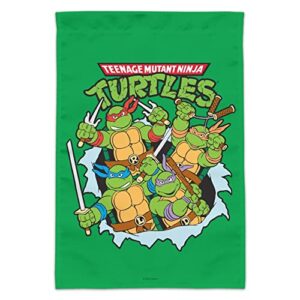 teenage mutant ninja turtles group retro garden yard flag