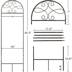 hogardeck Garden Flag Holder Stand - Premium Weather-Proof Garden Flag Arbor Metal Powder-Coated Yard Flag Pole Outdoor Decor Garden Flags Flagpole Stakes