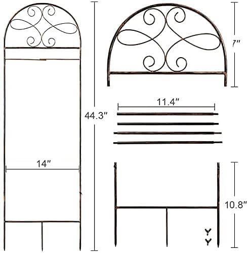 hogardeck Garden Flag Holder Stand - Premium Weather-Proof Garden Flag Arbor Metal Powder-Coated Yard Flag Pole Outdoor Decor Garden Flags Flagpole Stakes