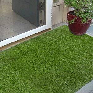 falflor artificial grass turf 2.3ftx3.3ft realsitic synthetic grass rug fake grass turf doormat grass pet pads for dogs indoor outdoor grass rug for patio balcony garden deck