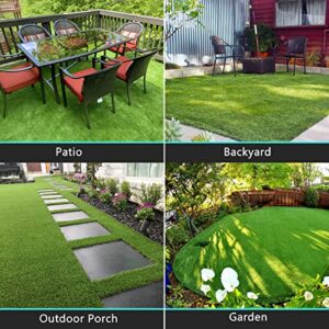 Falflor Artificial Grass Turf 2.3FTx3.3FT Realsitic Synthetic Grass Rug Fake Grass Turf Doormat Grass Pet Pads for Dogs Indoor Outdoor Grass Rug for Patio Balcony Garden Deck