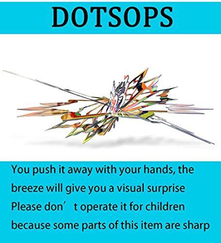 DOTSOPS Wind Spinner 360 Degree Hanging Stainless Steel,Love Wind Spinner Indoor Outdoor Garden Decoration-10“x 10