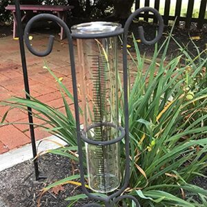 QMET 7" Capacity Rain Gauge Glass Replacement Tube for Yard Garden Outdoor Home