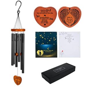 Sympathy Wind Chimes, 32" Memorial Wind Chimes for Loss of Loved One Prime, Meaningful Condolence Bereavement Rememberance Gifts for Loss of Father Mother Outdoor Deep Tone Wind Chimes Deco Garden