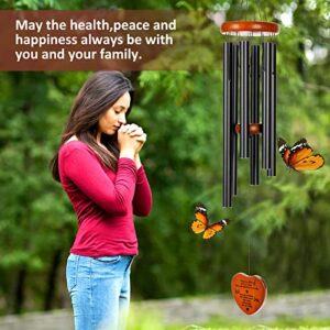 Sympathy Wind Chimes, 32" Memorial Wind Chimes for Loss of Loved One Prime, Meaningful Condolence Bereavement Rememberance Gifts for Loss of Father Mother Outdoor Deep Tone Wind Chimes Deco Garden