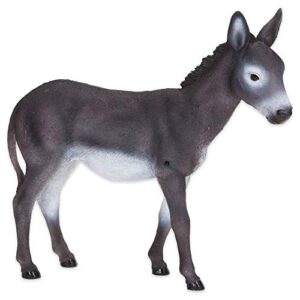 bits and pieces – diego the donkey motion sensor statue – weather resistant, hand-painted polyresin sculpture – garden decoration