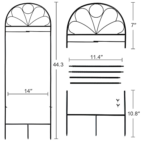 YEAHOME Garden Flag Holder Stand - Premium Metal Powder-Coated Garden Flag Arbor Weather-Proof Yard Flag Pole, Garden Flag Stakes Outdoor Decor for All Seasons Garden Flags