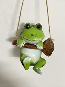 shut frog garden statues outdoor decor outside swing frog figurines for for patio yard lawn porch ornament gift