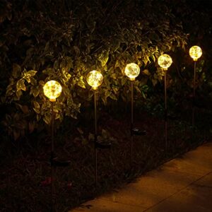 d-mer solar garden lights 2 in one pack led waterproof landscape outdoor yard pathway lights for halloween christmas decorations