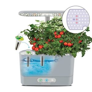 AeroGarden Harvest Indoor Garden, Grow Up to 6 Different Herbs, Vegetables, and Flowers, Seed Pod Kit Not Included, Cool Gray
