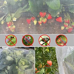 Ultra Fine Garden Netting 4'x10' Plant Pest Barrier Covers Bird Patio Mosquito Netting Tree Vegetable Mesh Protection Netting Fruit Greenhouse Row Nets for Garden