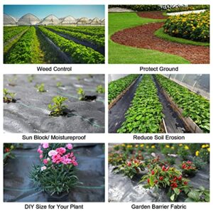 Land Guard 4ft×300ft Garden Weed Barrier Fabric - High Density Woven Landscape Fabric - Premium Heavy Duty Weed Mat Fabric - Weed Blocker Fabric - Suitable for Landscaping………