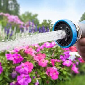 INNAV8 Water Hose Nozzle Sprayer - Features 10 Spray Patterns, Thumb Control, On Off Valve for Easy Water Control - HIGH Pressure Garden Hose Nozzle for Garden Hose - Garden Hose Spray Nozzle for Hose