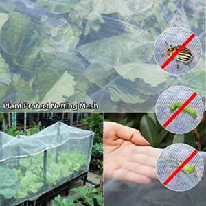 Ultra Fine Garden Mesh Netting, 6.6 x 9.9FT Bird Screen Barrier Netting, Thicken Plant Covers Protect Plant Fruits Flower Vegetable Health Growing