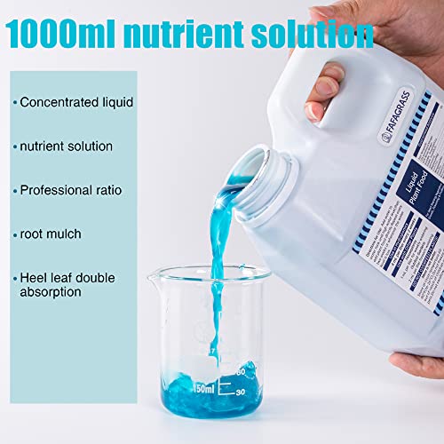 Hydroponic Nutrients (1 Liter=0.26gal) Liquid Fertilizer for Aerogarden Plant Food Indoor Garden Organic Hydroponics Fertilizer for Vegetables