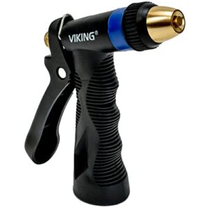 viking high pressure adjustable hose nozzle with brass tip for garden watering and car washing