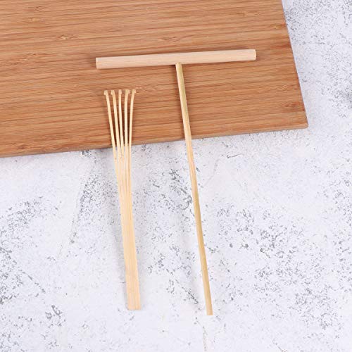 EXCEART 4 Pcs Mini Zen Sand Rakes DIY Sand Zen Garden Tools for Office Tasteful and Elegant Zen Garden Accessories for Home Gift Garden Decor