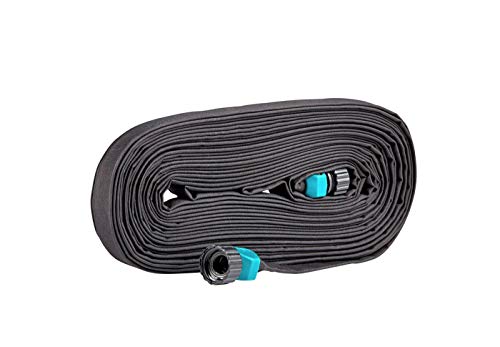 Rocky Mountain Goods Flat Soaker Hose - Heavy Duty Double Layer Design - Saves 90% Water - Consistent Drip Throughout Hose - Leakproof Guarantee - Garden/Vegetable Safe (25FT)