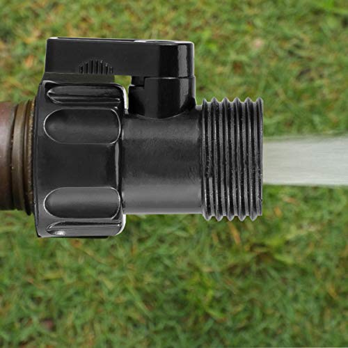 Cosweet 12 Pack 3/4'' Plastic Garden Hose Shut Off Valve- Standard Water Shutoff Valve Shut-Off Ball Valve Thread Connector Coupling for Telescopic Water Pipe Water Gun Valve Control