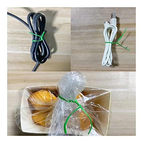 Twist Tie, 328 Feet (100m), green cable ties with Cutter, Garden Plant Ties Reusable, Green Twist Ties for plants Gardening Tomatoes Tie garden ties for plants,garden twist ties flowers Climbing