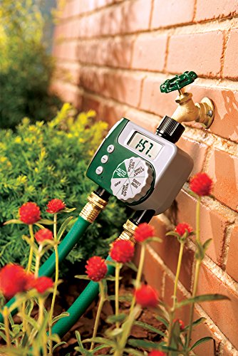 Orbit 58910 Programmable Hose Faucet Timer, 2 Outlet, Green