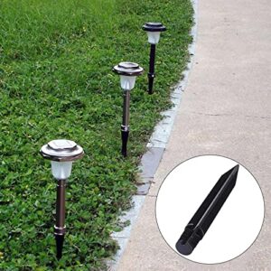 6Pcs 8.25 Inch Reinforced Ground Spikes, Solar Lights Replacement Stakes, Plastic Ground Spikes Stake for Solar Lights, Pathway Lights, Garden Lights, Torch Lights, Christmas Light Stakes