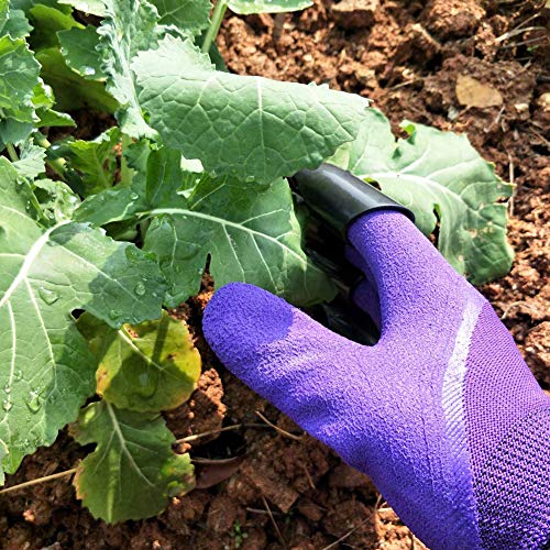 Famoy Claw Gardening Gloves, Garden Claw Glove for Women Gift (Purple 1 Pair)