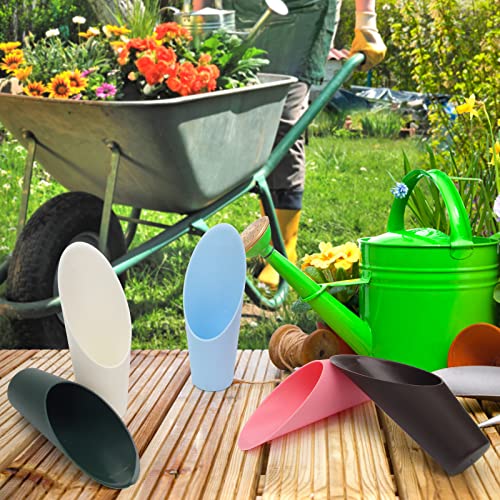 Coitak Bonsai Soil Scoops, 5 PCS Plastic Garden Soil Scoops, Colorful Small Soil Scoops, Gardening Tools