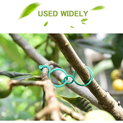 Plant Twist Clip Ties Garden Plant Support Clips Vegetables Tomato Vine Flower Clips Plant Locks for Securing Plants（100 Pcs ）