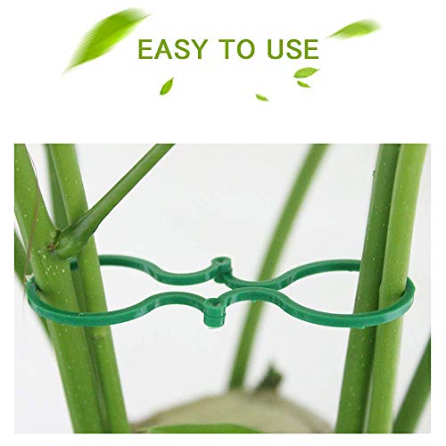 Plant Twist Clip Ties Garden Plant Support Clips Vegetables Tomato Vine Flower Clips Plant Locks for Securing Plants（100 Pcs ）